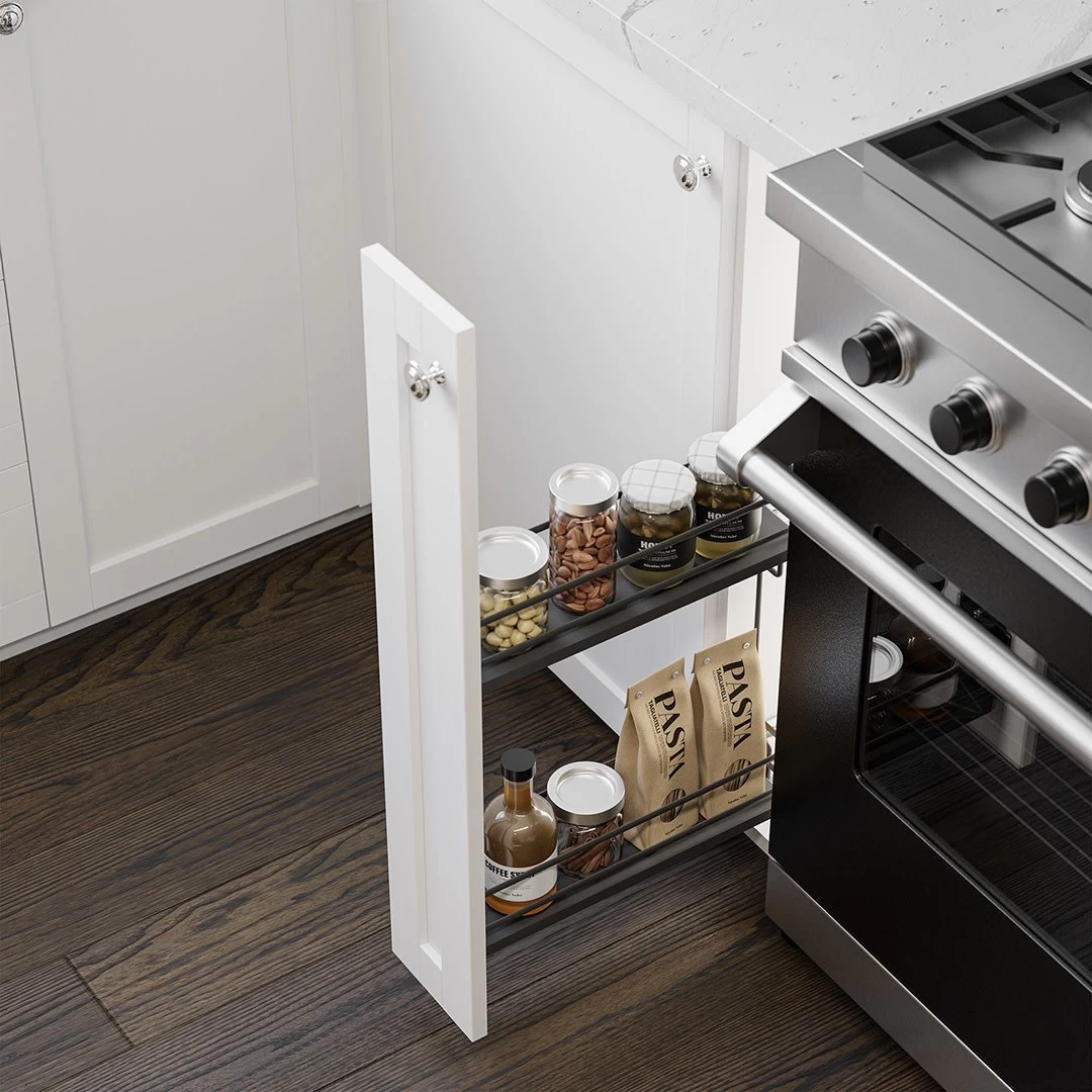 Galaxy Base Cabinet Pull Out Anthracite Grey - 450 Mm (18 In) - Image 7