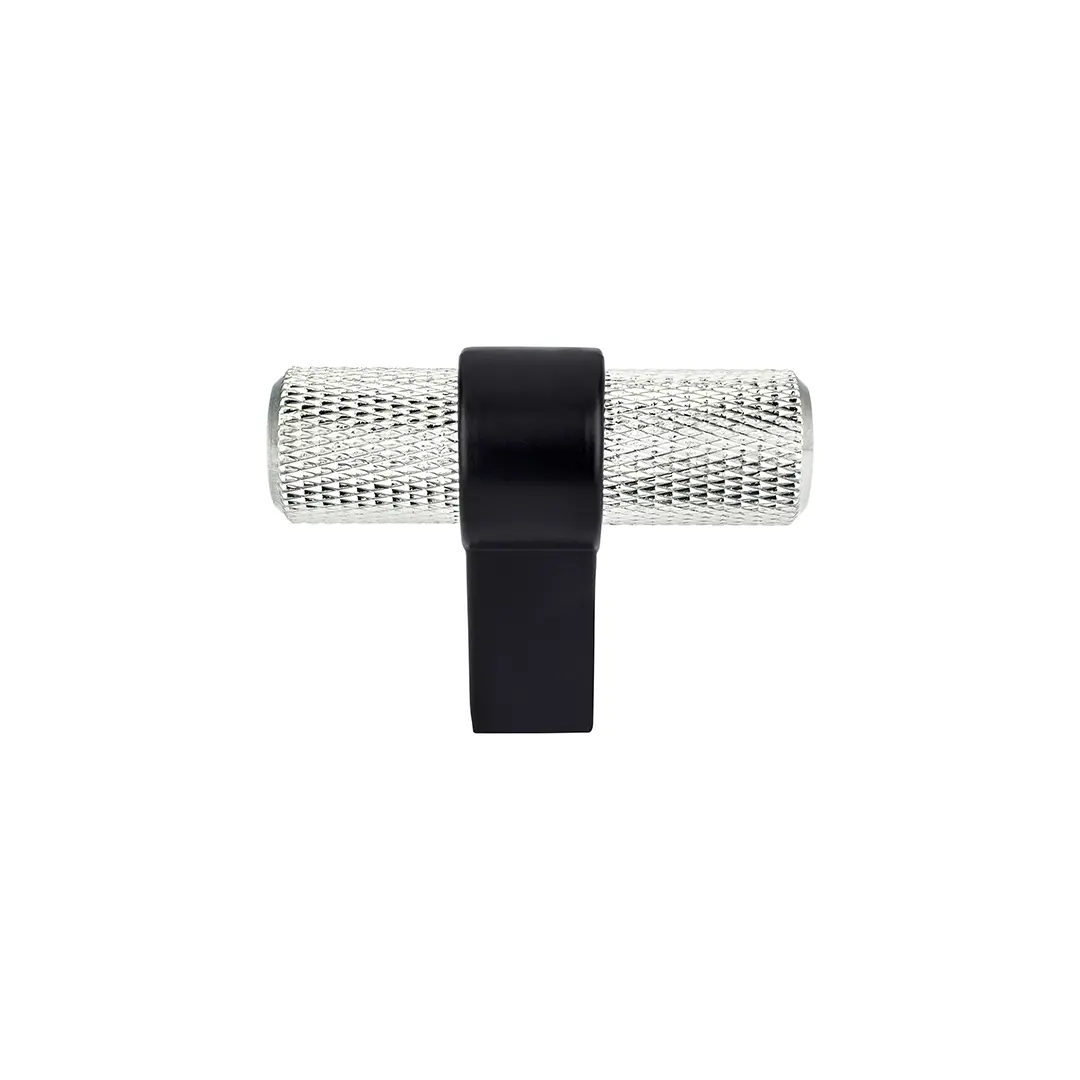 Radial Reign Knurled T-Knob Matte Black - 2 In - Image 2