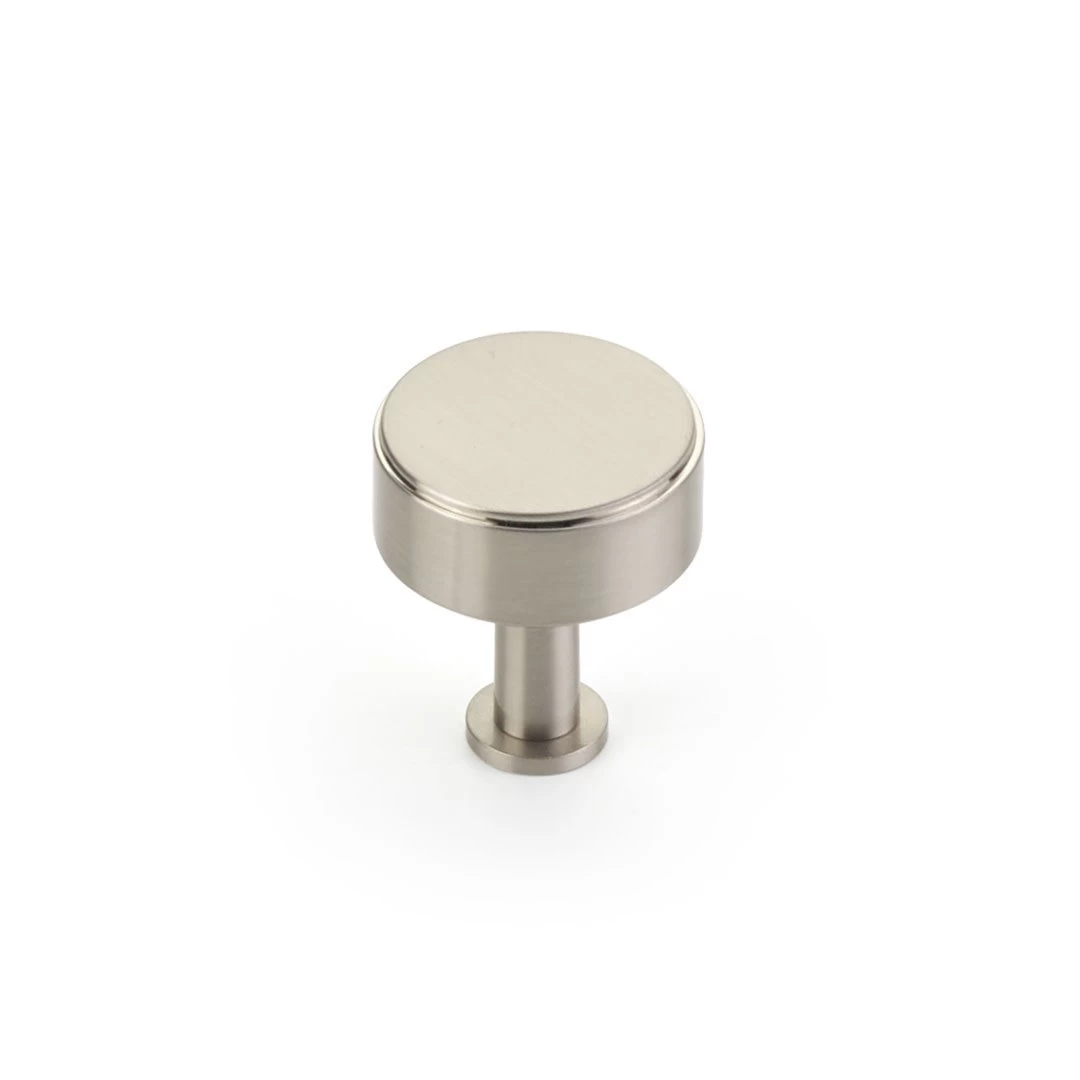 Pub House Knob Brushed Nickel - 1 1/4 In - Image 4