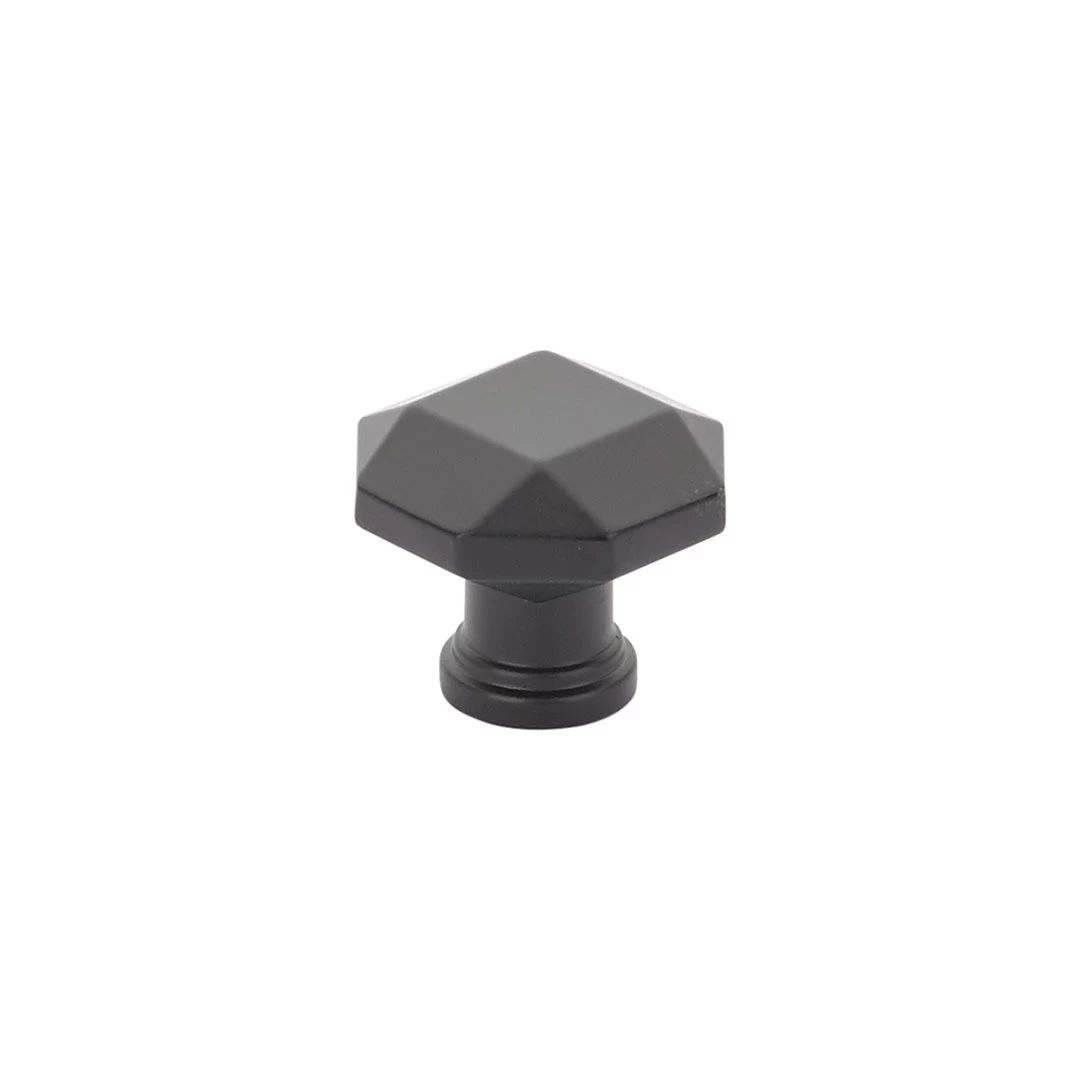 Menlo Park Faceted Knob Brushed Nickel - 1 1/4 In - Image 3
