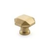 Menlo Park Faceted Knob Satin Nickel - 1 1/4 In