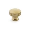 Menlo Park Round Knob Signature Satin Brass - 1 1/4 In