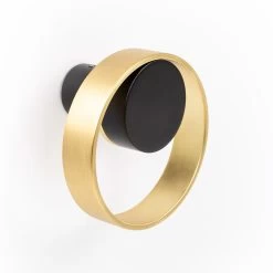 Orbit Circular Hook Brushed Copper And Matte Black - 3 In