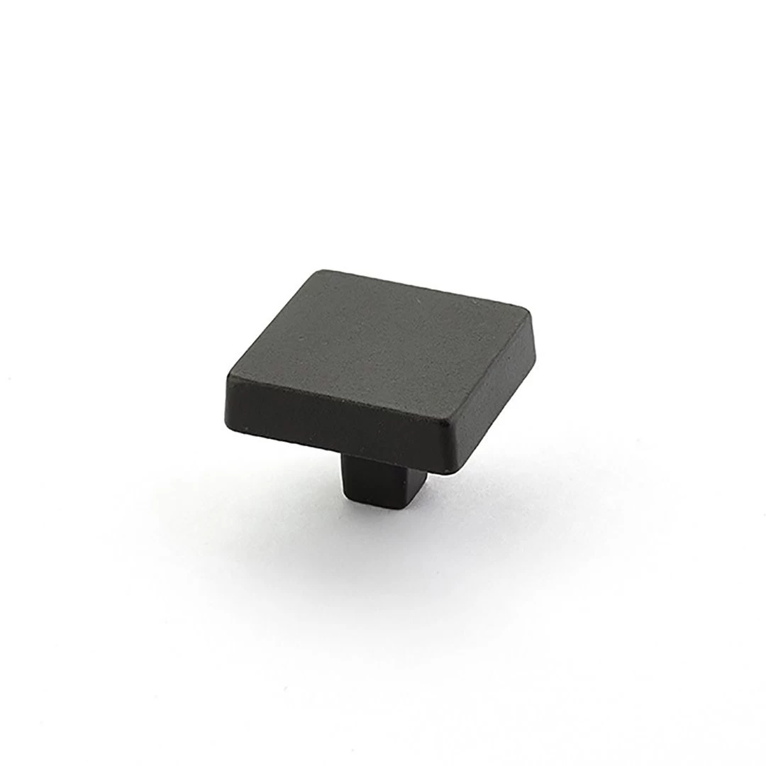 Vinci Square Knob Antique Bronze - 1 1/4 In - Image 3