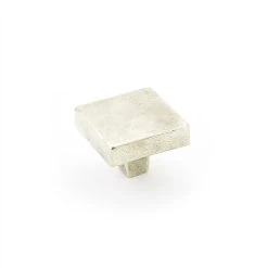 Vinci Square Knob Antique Bronze - 1 3/4 In