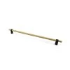 Renate Knurled Pull Natural Brass And Matte Black - 12 5/8 In