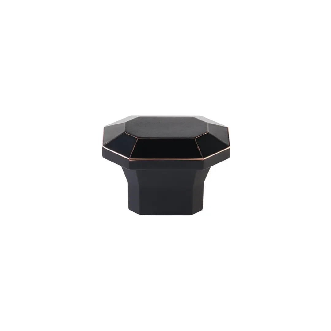 Riviera Rectangular Knob Flat Black - 2 In - Image 5