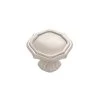 Trellis Quatrefoil Knob Brushed Golden Brass - 1 1/2 In