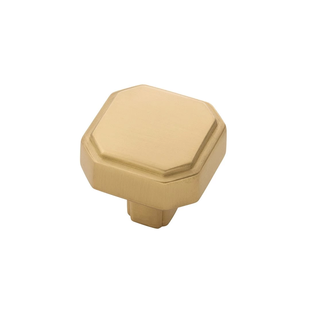 Monroe Knob Brushed Golden Brass - 1 5/16 In - Image 4
