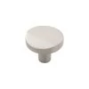 Veer Round Knob Brushed Golden Brass - 1 3/8 In