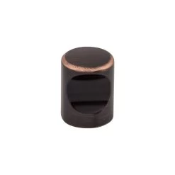 Nouveau Indent Knob Flat Black - 3/4 In