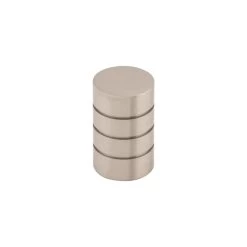 Stacked Knob Polished Chrome - 1 In