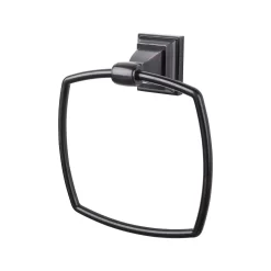 Stratton Bath Towel Ring Polished Nickel -