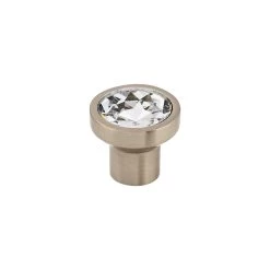 Wentworth Crystal Knob Polished Nickel - 13/16 In