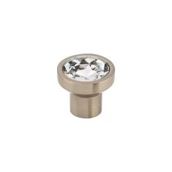 Wentworth Crystal Knob Polished Chrome - 13/16 In